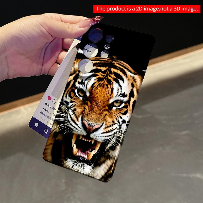 2DFlat Samsung phone case Tiger Roar iPhone Case Applicable to Galaxy S23 S24 S25ULTRA S26 A12 A14 A15 A16 A54 A55