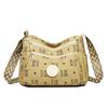 Women's Bag Printed Multi-Layer Shoulder Crossbody Bag Middle-Aged Mother's Bag