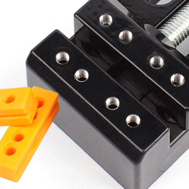 Aluminum Mini Table Vise Jaw Carving Bench Clamp Drill Press Vice Micro Clip Adjustable Flat Pliers DIY Jewelry Tools