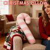 Christmas Decorative Pillows Soft Lollipop Shape Plush Cushion Plush Candy Cane Pillows For Chair Sofa Bedroom Living Room Dorm