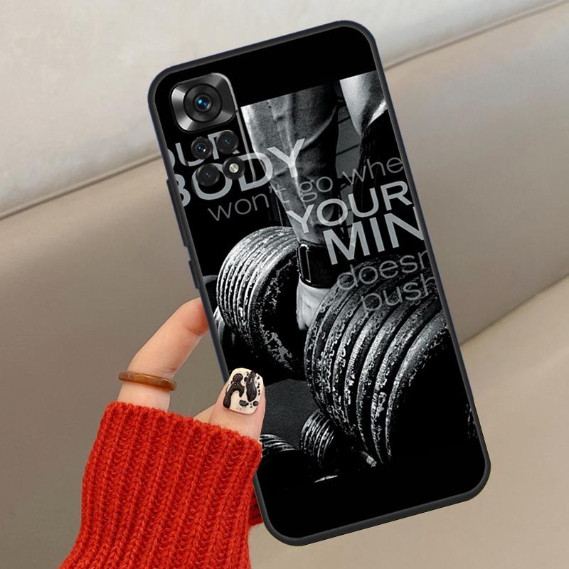 

Bodybuilding Gym Fitness Case For Xiaomi Redmi Note 14 13 12 11 10 15 Pro Plus Cover For Redmi 15 C 13C 10C 12C 14C Redmi Note 11 Pro