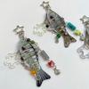 Bionic Design Artificial Fish Pendant Phone Lanyard Fish Bait Lanyard  Backpack