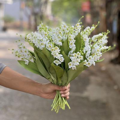 Ins Artificial Flower Simulated Lily Of The Valley Long Branch Fleurs Artificielles Party Backdrop Home Party Table Decoration