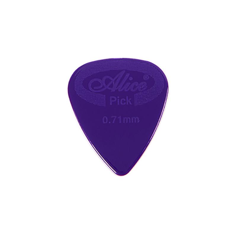 10 stuks Alice gitaarplectrums, antislip, zwart-wit, nylon, geschikt voor akoestische en elektrische gitaren en ukeleles.