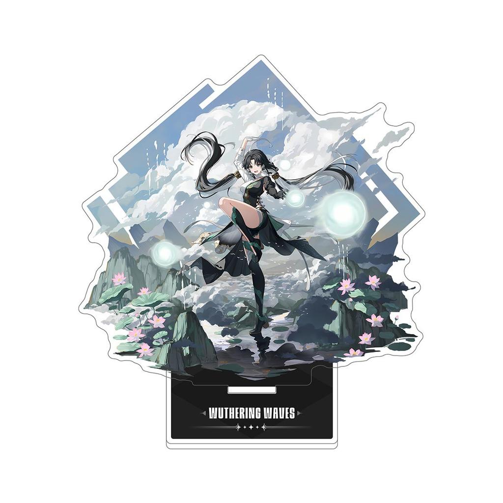 Wuthering Waves Acrílico Anime Jogo Produtos Relacionados Chaveiro Suporte Placa de Modelo Decoração de Mesa Presente Expositores de Figuras Ornamentos