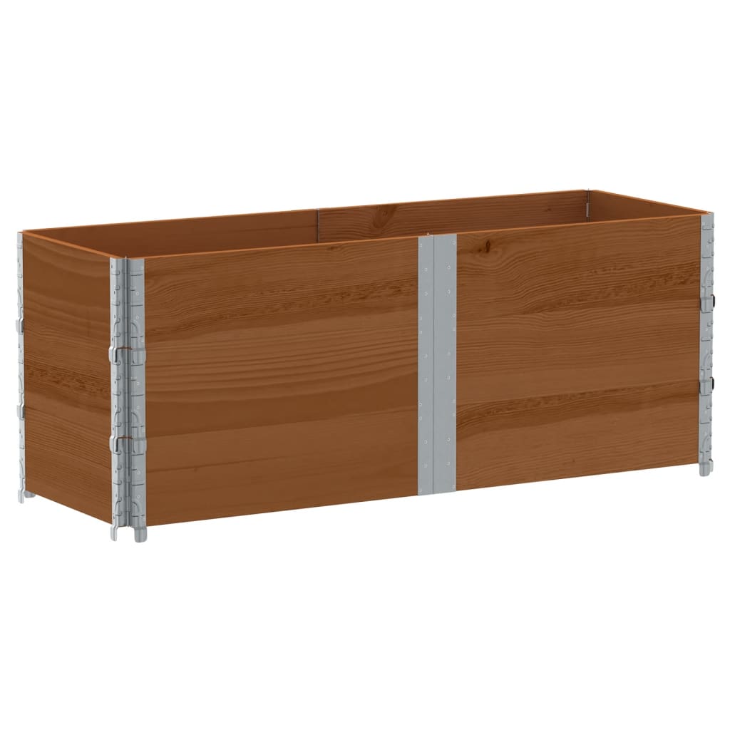 Planting Box Brown 150x50 Cm Solid Pine Wood