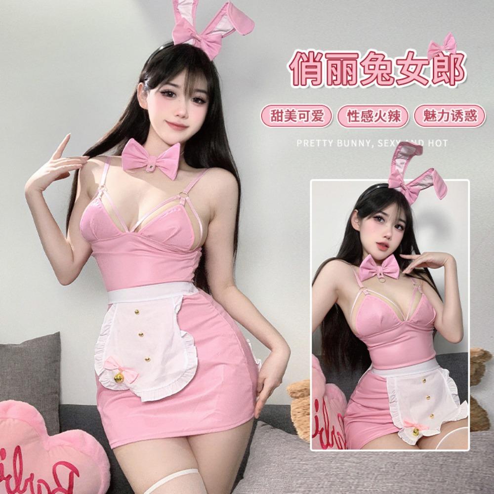 Sex Underwear COS Bunny Girl Showing Breasts Uniform Tempting Maid Wrapping Buttocks To Avoid Opening Crotch, Showing PP Teasing Suit