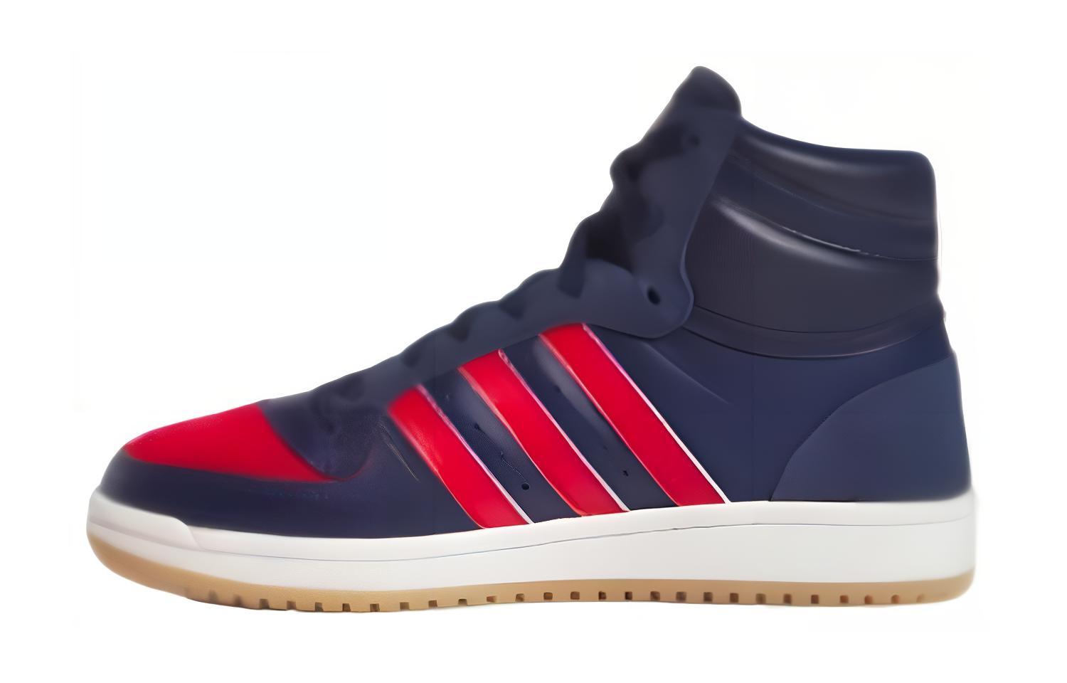 

Adidas Originals Top Ten Slip Resistant Abrasion Resistant Mid top Kids Skateboarding Shoes Blue Red Unisex IF2709 35.5