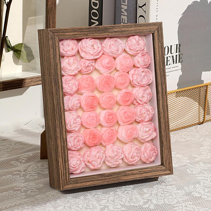 Rám na fotky se sušenými květinami dutý DIY malířský rám trojrozměrné rámy na preparáty rámy pro paspartování rámy na obrazy skladování tissue růží