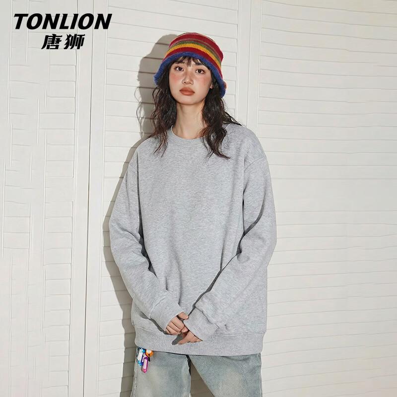 TonLion Women's Round Neck Long Sleeve Sweatshirt