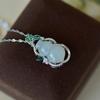 Hotan Jade S925 Silver Gourd Pendant