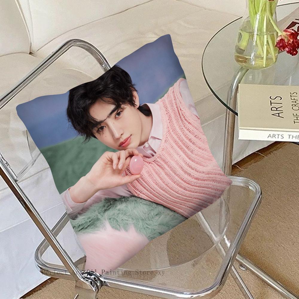 Park Sunghoon Pop Singer Pillow Case Square Pillow Bedroom Sofa Leisure Comfort Cushion Car Living Room Home Decoration 40X40