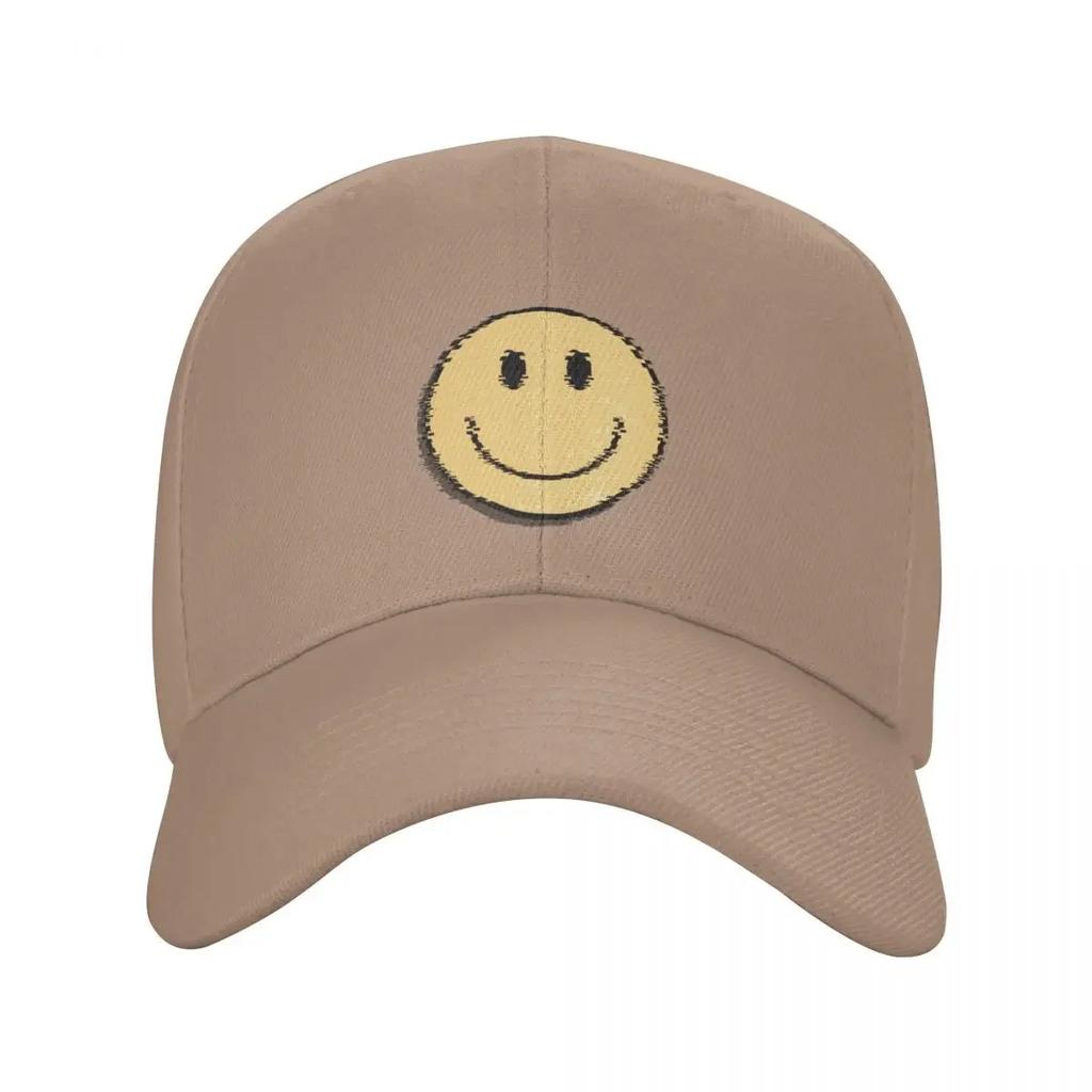 Hippie Trippy Retro Yellow Smiley Face Baseball Cap Luxury Hat Snapback Cap Unisex hat derby hat Golf Women Unisexs