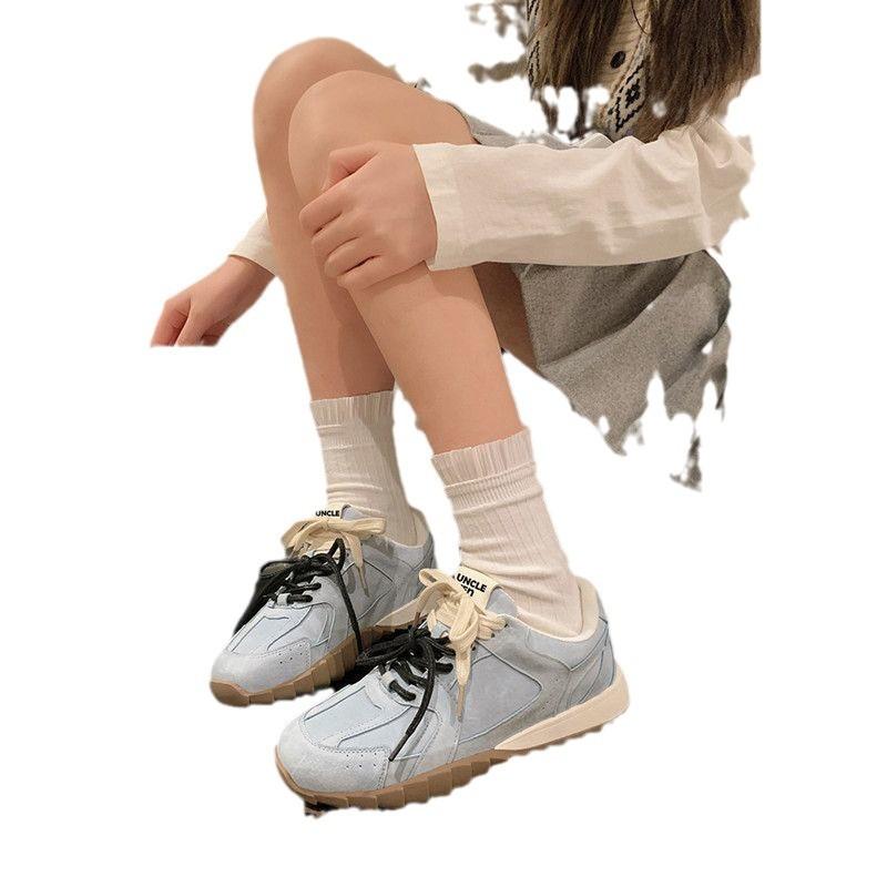 Sports and Leisure Shoes Women's 2025 Autumn New MIU Series German Training Shoes Flat Single Shoes Versatile Casual Super Comfortable Board Shoes