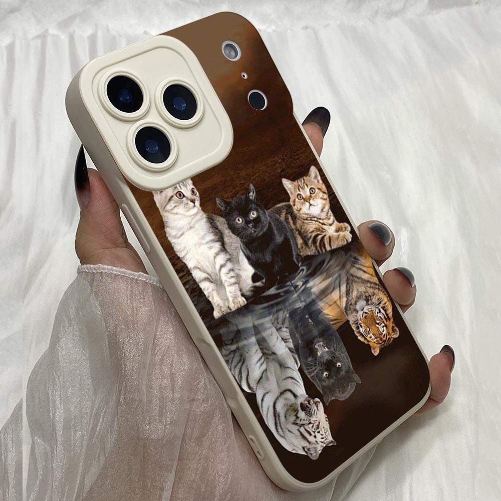 M438 Cat Dream Angel Eyes Soft Phone Cases for iPhone Samsung Galaxy Xiaomi Rdemi Huawei Honor Infinix Realme OPPO Vivo All Model Case