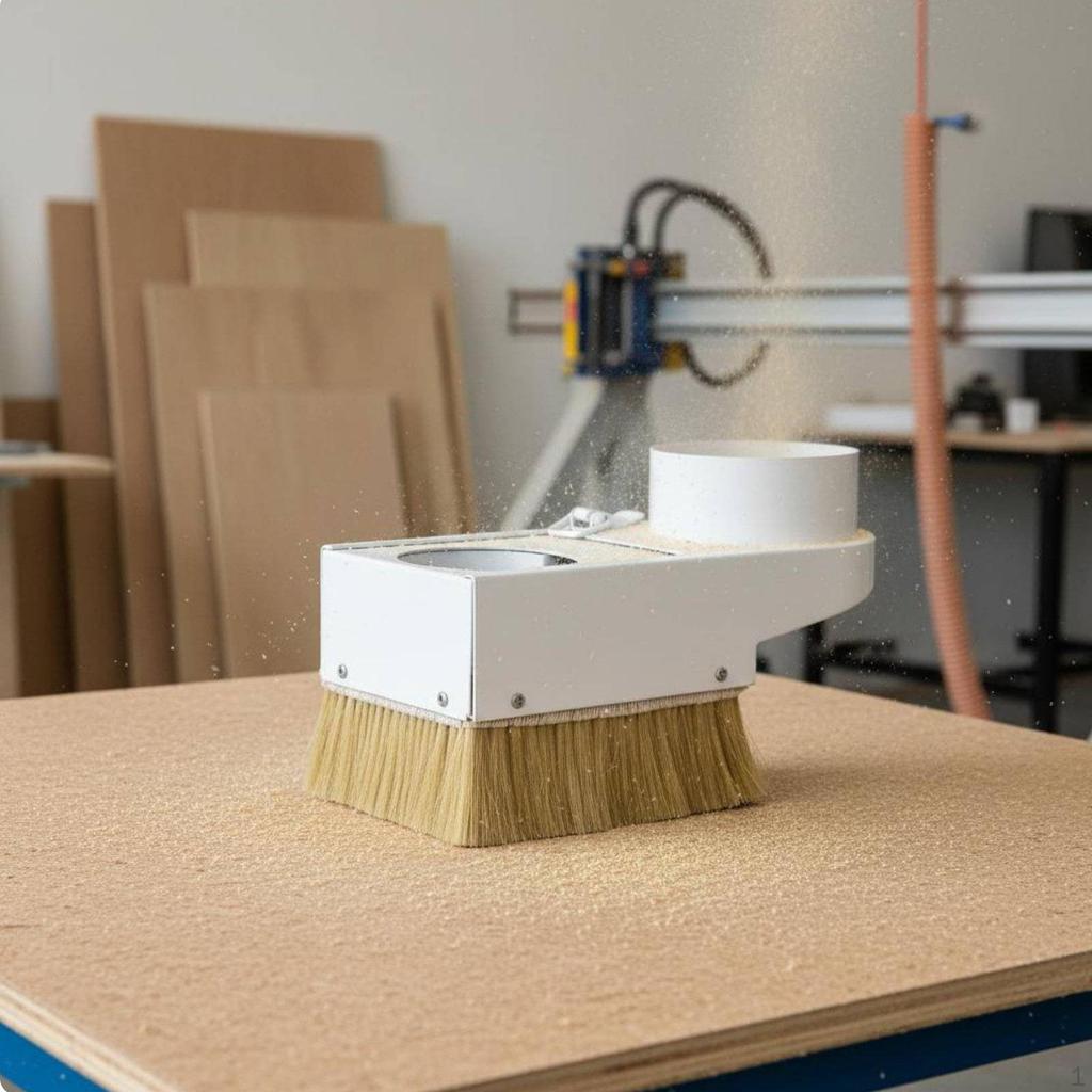 Engraving Machine Dust Cover ShedResistant Bristles Spindle Brush Collector Easy Installation