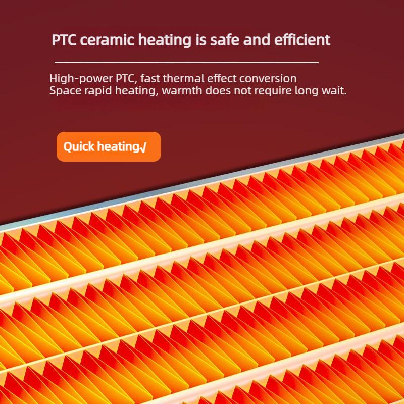 Winter Bathroom Heating Fan Lamp Multi Angle Adjustment PTC Ceramic Heater Bathroom Quick Heating Warm Air Blower