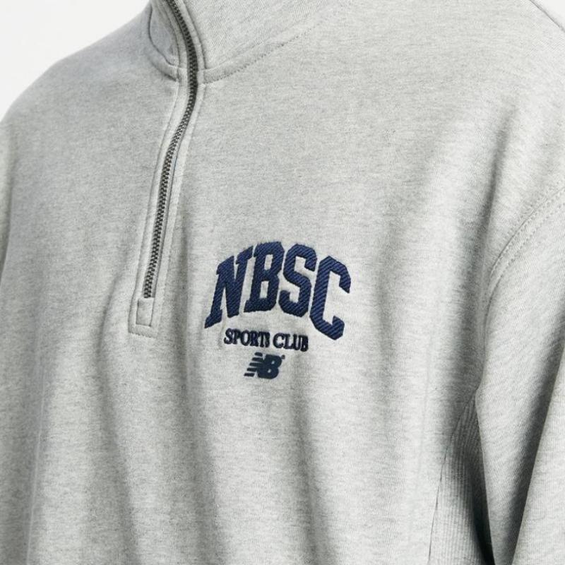 New Balance Uni Nbsc Half Zip Up Sweatshirt Nbncd31823