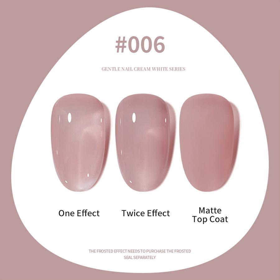 

15 г прозрачный розовый гель-лак Ice Nude с эффектом стеклянного матового покрытия для ногтей, отверждаемый УФ-излучением/светодиодами, для салонов и дома, инструмент для самостоятельного дизайна ногтей