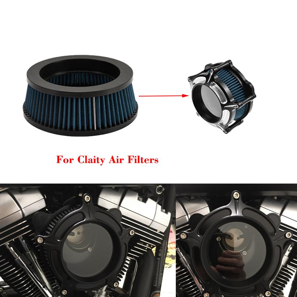 Motorcycle Air Filter Element Repalecment Intake Cleaner Grey/Red/Blue For Harley Dyna Softail Touring Sportster XL Road King