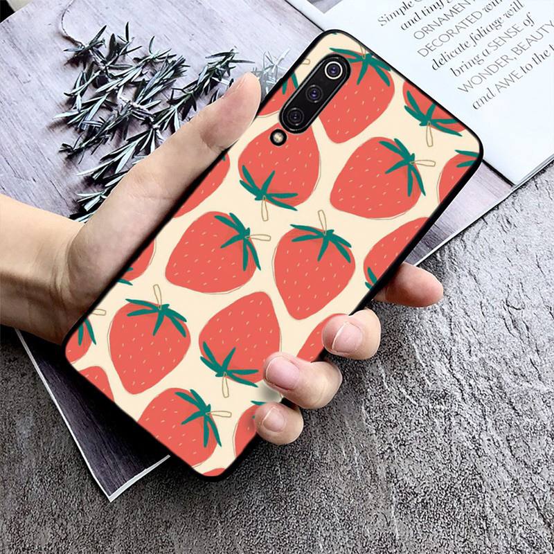 

Чехол для телефона с фруктами, едой, клубникой для Xiaomi max3 mi 9 se mi8 F1 9SE 10 lite F1, задний чехол Xiaomi Mix2