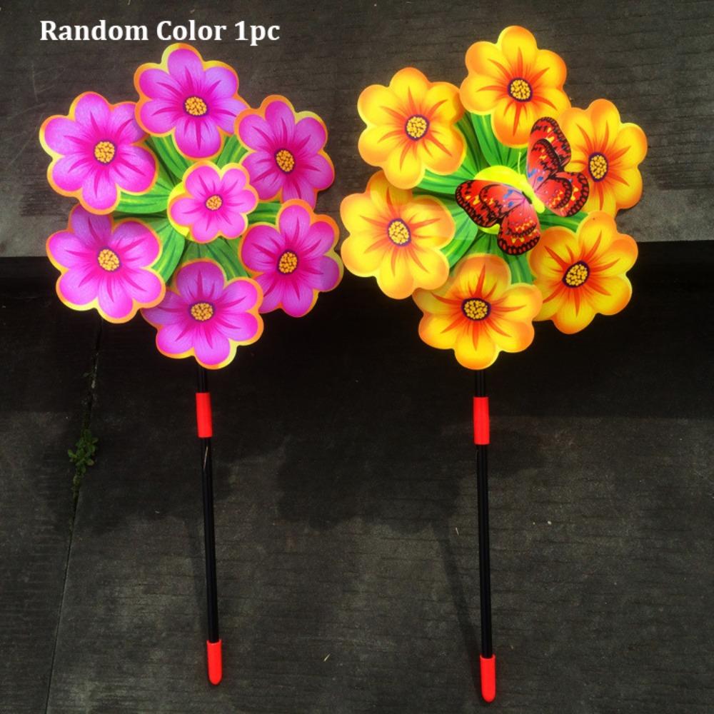 

Multistyles Plastic Dance Butterfly Windmill Rotating Wind Spinner Outdoor Party Picnic Decor 3