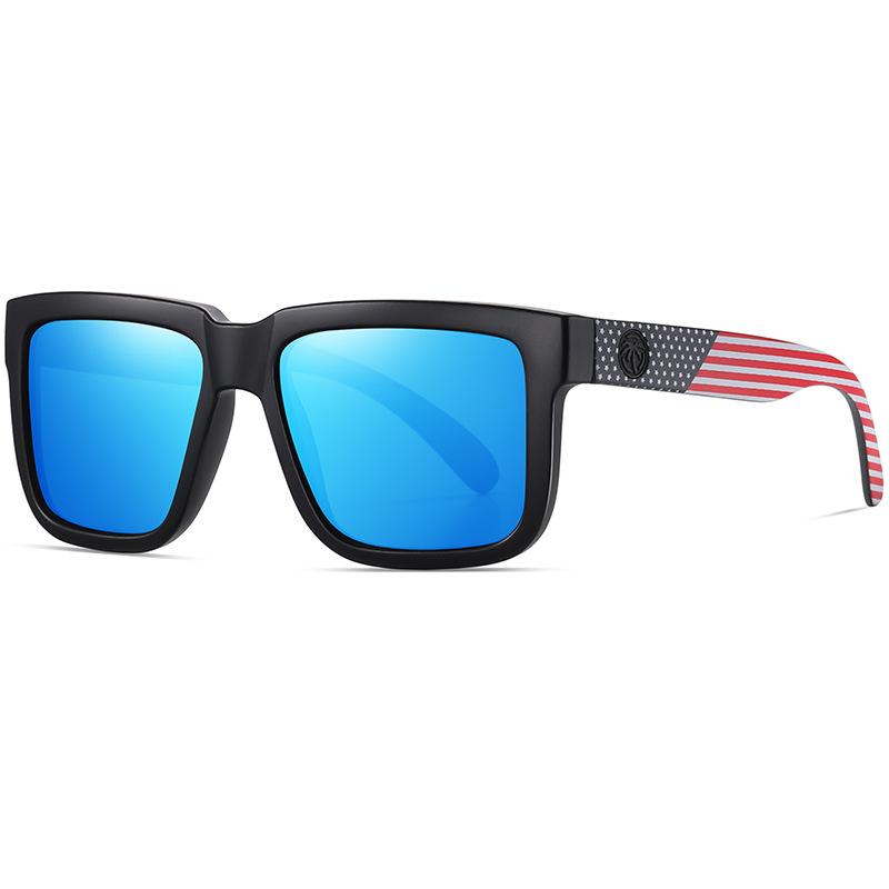 Colorful Polarized Square Men's and Women's Real Film Outdoor Sports Sunglasses
