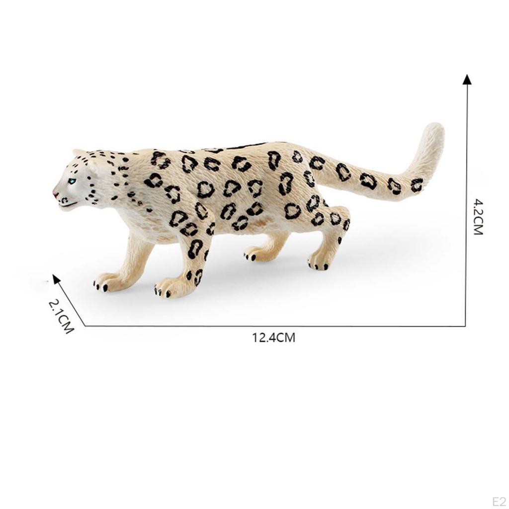 Leopardenfigur Schneespielset Modell Kinder Kinder Tierwelt Tierstatue für Weihnachten