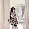 Winter New Chinchilla Short Coat Fashionable Lady Temperament Imitation Rex Rabbit Fur Coat Lapel Fur Woman