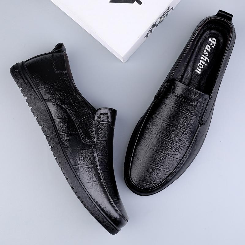 Luxury Brand Simple Mens Loafers Soft Moccasins High Quality Genuine Leather Male Casual Shoes Elegantes Business Driving Shoes