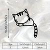Witch Cat Metal Wall Art Mystical Feline Statue Home Decor Gift