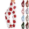 Women's Drawstring Christmas Printed Casual Pants