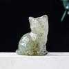 Animal Crystal Crafts Animal Natural Stone Statue Various Crystal Carvings Cat Crystal Wealth Cat