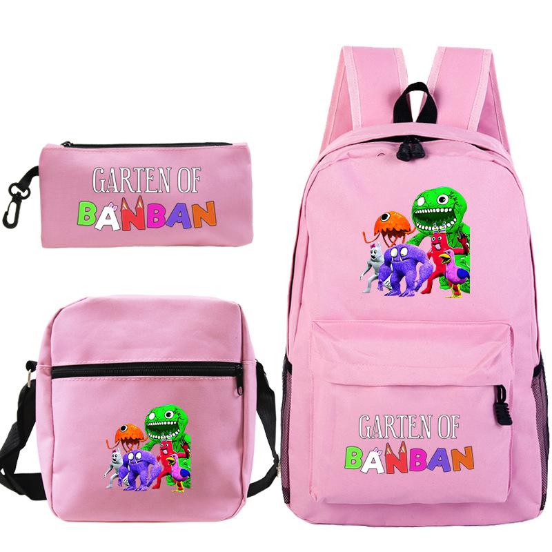 Spotted Garden Primary School Bag Shoulder Bag Pencil Bag Three-piece Set