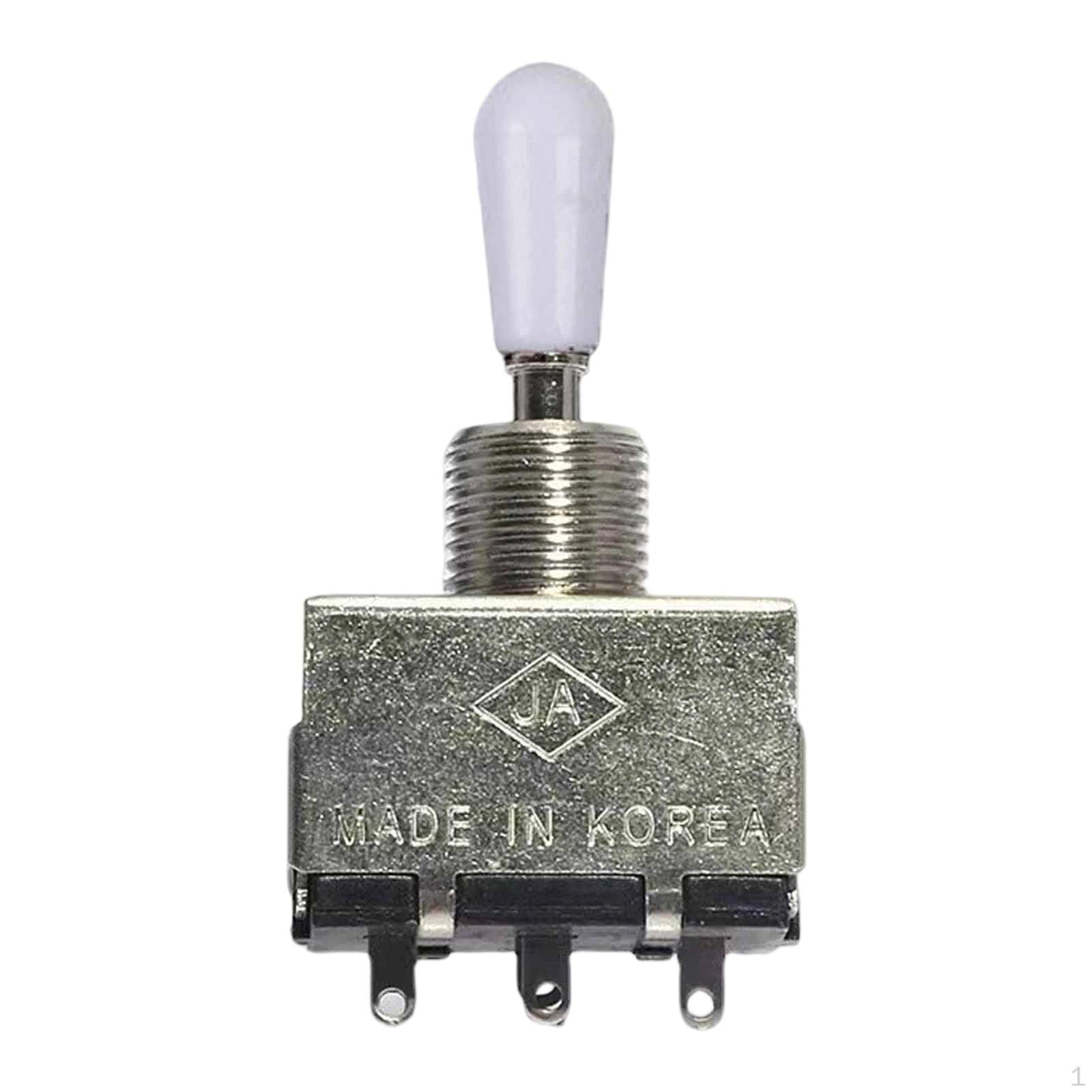 

Guitar Toggle Switch Accessory, Lightweight, for Musicians, Versatile, Beginners, Replacement White Cap