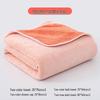 GPPNKC Thickened Absorbent Coral Fleece Dual Color Bath Towel