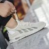 Plus-size spring-and-autumn new mesh breathable sneakers soft-soled casual running shoes