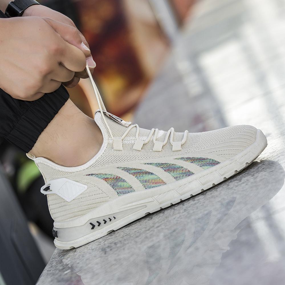 Plus-size spring-and-autumn new mesh breathable sneakers soft-soled casual running shoes