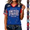 Women's Casual Letter Print Short Sleeve T-Shirt for Everyday
