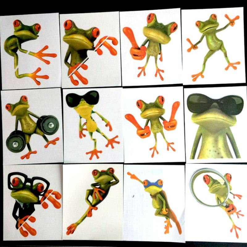 Universal Motorcycle Sticker Scratch Sticker Fuel Tank Sticker Motorbike Waterproof Frog Decoration Sticker Decal Accessories