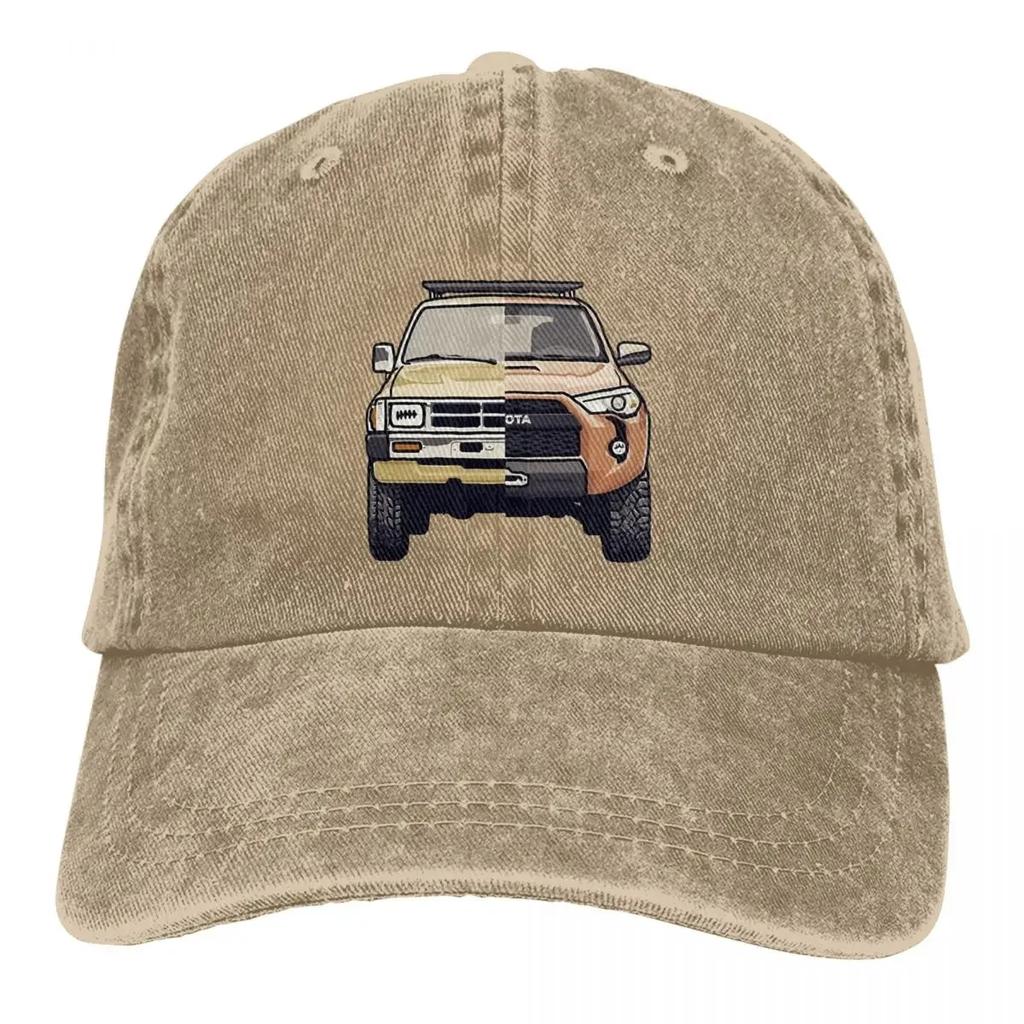 Classic Off Road 4Runner Land Cruiser Baseball Cap Unisex Style Cotton Washed Off-road Car Trucker Hat Adjustable