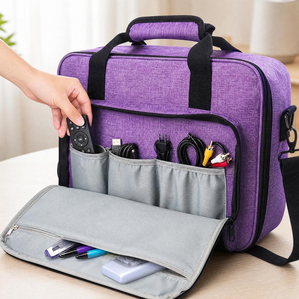 Display Device Bag Portable Storage Padded for Office Presentations, Home