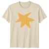 Simple Yellow Star T-Shirt Abstract Graphic General Apparel