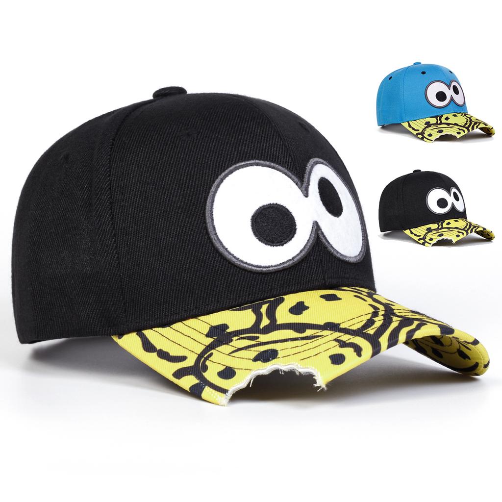 Unisex Eye Embroidery Baseball Caps Outdoor Adjustable Spring and Autumn Casual Sunscreen Hat