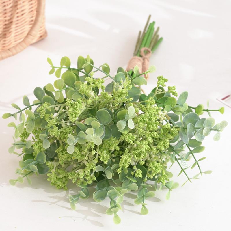 Fake Green Plant Artificial Eucalyptus With Full Sky Star Home Decor For Living Room Display