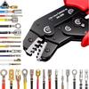 Professional Labor-Saving SN-18B Crimping Pliers Compatible with 6.1/1.8/1.8mm Spade Terminals for Precise Crimping for Dupont