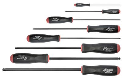Hexagonal Ball Point Driver Long Set Black Dyed 8 Pieces BSX8ML [BONDHUS] (2, 2.5, 3, 4, 5, 6, 8, 10mm) No.10733