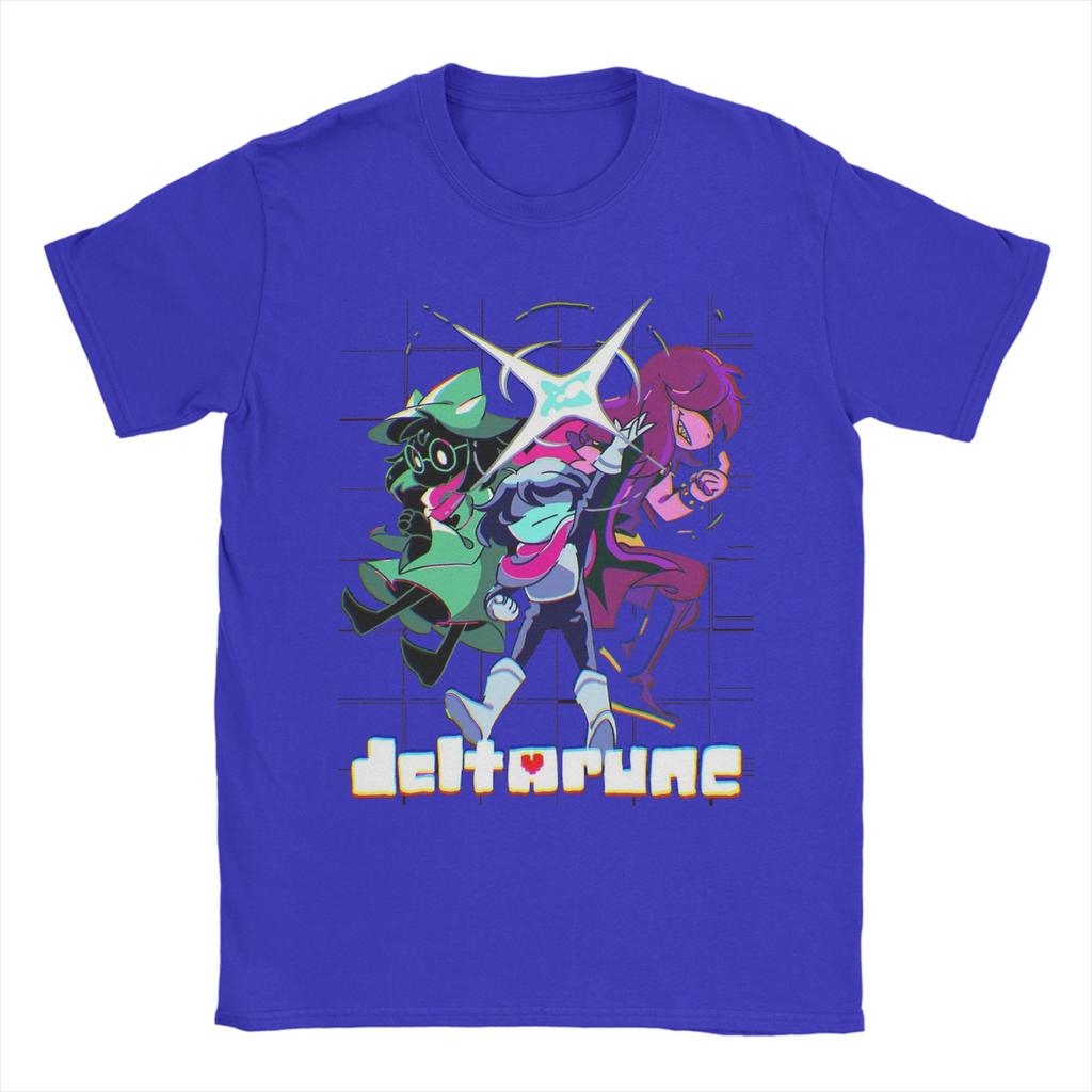 Deltarune Chapter Susie Kris Bold Action Pose Tee Shirt for Unisex Women Graphic Printing T Shirts Cotton Clothing