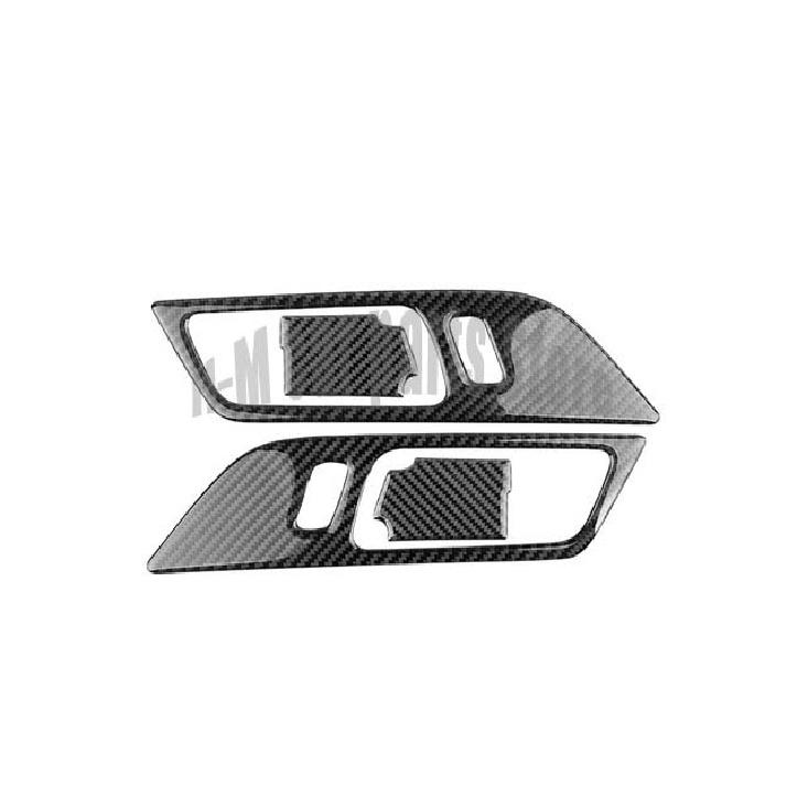 Airspeed fibră de carbon mânere interioare uși bol decorativ pentru Ford Mustang autocolante pentru mașină-styling 2015 2016