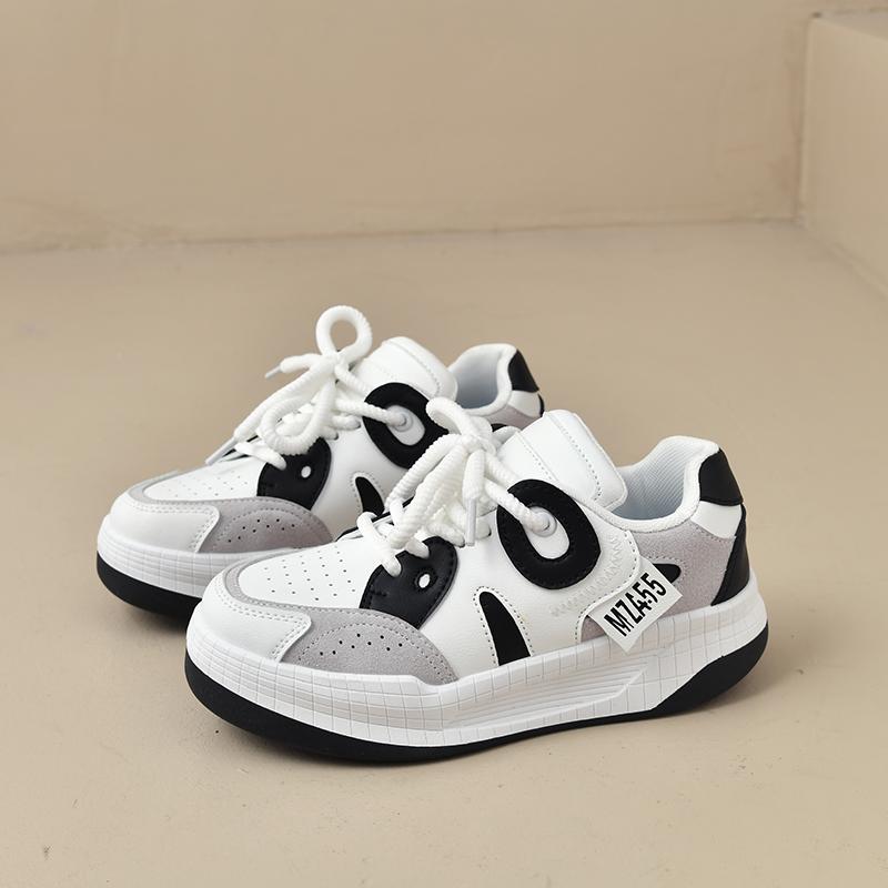 

CRLAYDK женские милые туфли в виде панды из кожи, повседневные нескользящие кроссовки на шнуровке для ходьбы, удобные кроссовки для тенниса и бега для студентов 40